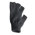 Black - Back - Beechfield Fingerless Gloves