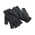 Black - Front - Beechfield Fingerless Gloves