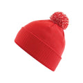 French Navy - Back - Beechfield Childrens-Kids Snowstar Beanie