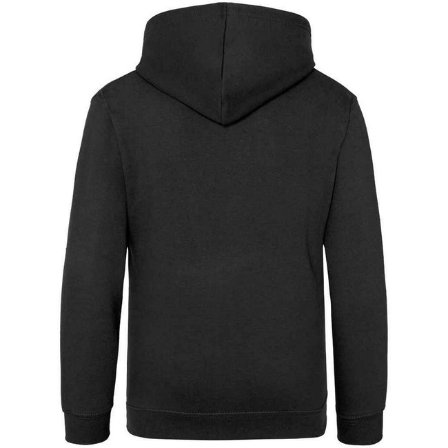 Black Smoke - Back - Awdis Childrens-Kids Drop Shoulder Hoodie