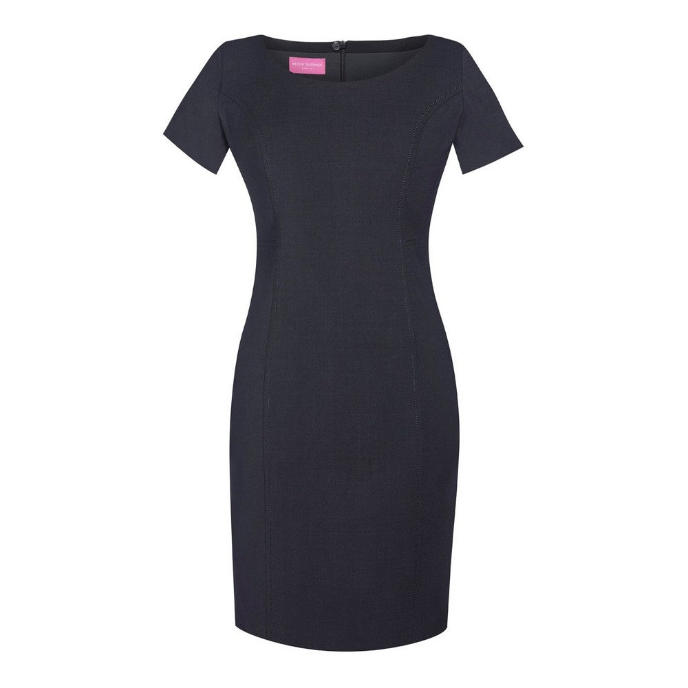 Charcoal - Front - Brook Taverner Womens-Ladies Sophisticated Teramo Dress