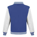 Royal Blue-White - Back - Awdis Unisex Adult Varsity Jacket