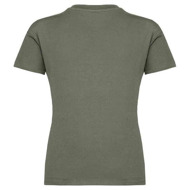 Khaki Green - Back - Native Spirit Childrens-Kids Oversized T-Shirt