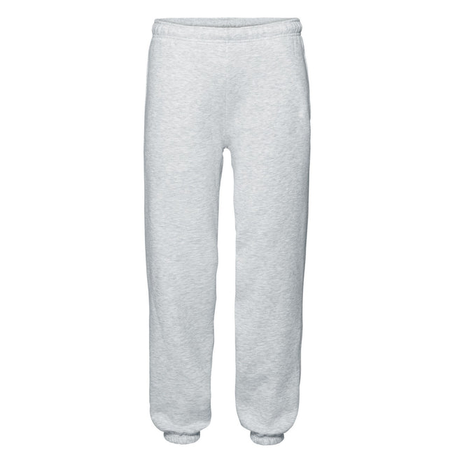 Heather Grey - Front - Fruit of the Loom Mens Premium Heather Jogging Bottoms