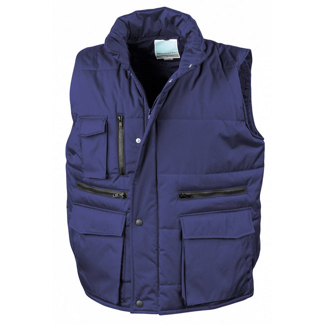 Royal Blue - Front - WORK-GUARD by Result Mens Lance Body Warmer