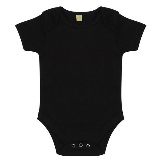 Black - Front - Larkwood Toddler Short-Sleeved Bodysuit