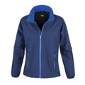 Navy-Royal Blue - Front - Result Core Womens-Ladies Soft Shell Jacket