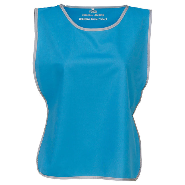 Sapphire Blue - Front - Yoko Unisex Adult Hi-Vis Reflective Detail Tabard
