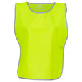Yellow - Front - Yoko Unisex Adult Hi-Vis Reflective Detail Tabard