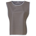 Grey - Front - Yoko Unisex Adult Hi-Vis Reflective Detail Tabard