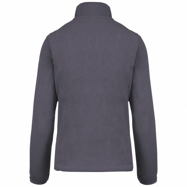 Convoy Grey - Back - Kariban Womens-Ladies Maureen Microfleece Jacket