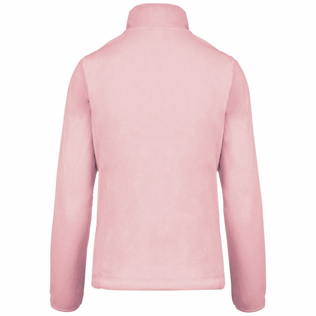 Pale Pink - Back - Kariban Womens-Ladies Maureen Microfleece Jacket