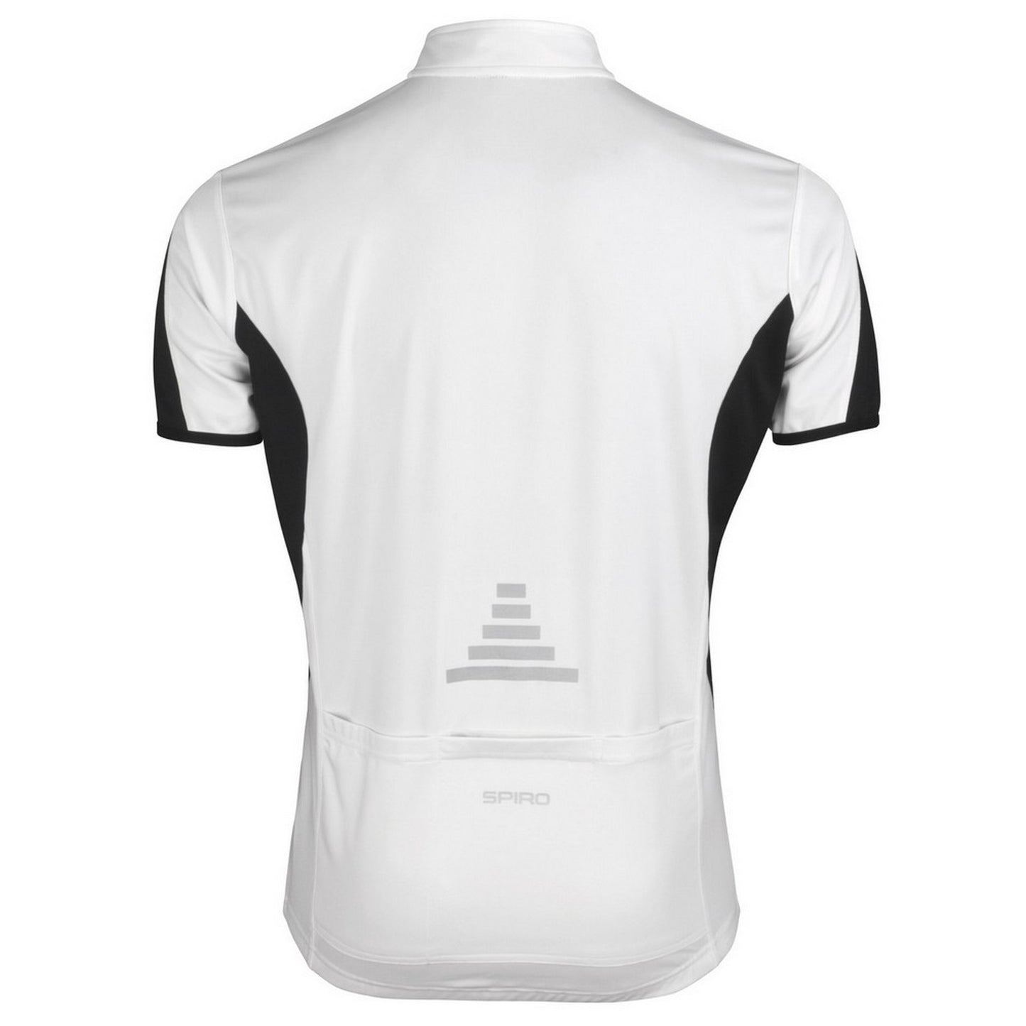 White-Black - Back - Spiro Mens Bikewear Cycling Jersey