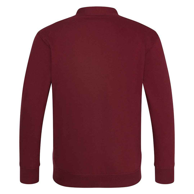 Burgundy - Back - Awdis Childrens-Kids Academy Cardigan