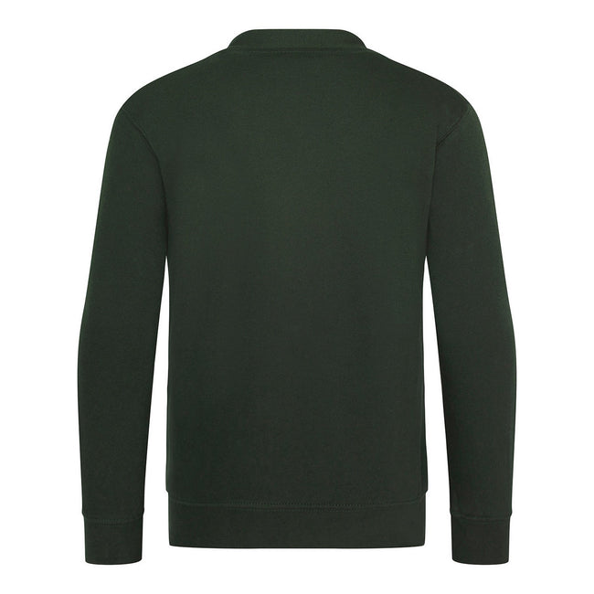 Green - Back - Awdis Childrens-Kids Academy Cardigan