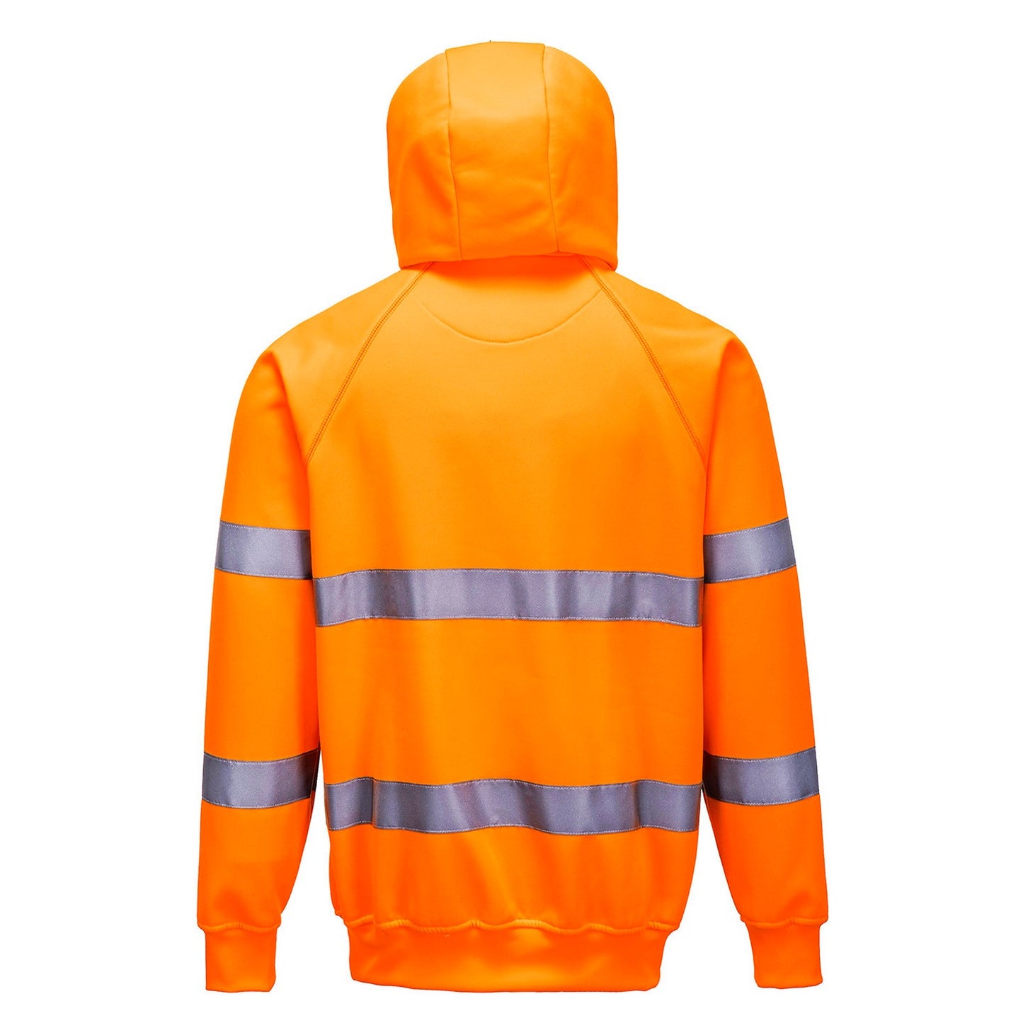 Orange - Back - Portwest Unisex Adult Hi-Vis Safety Hoodie