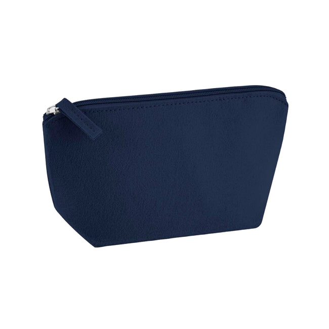 Navy - Side - Bagbase Felt Accessory Bag