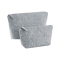 Grey Melange - Front - Bagbase Felt Accessory Bag