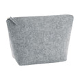Grey Melange - Back - Bagbase Felt Accessory Bag