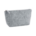 Grey Melange - Side - Bagbase Felt Accessory Bag