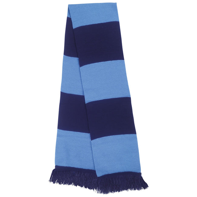 Navy-Sky Blue - Front - Result Winter Essentials Team Winter Scarf