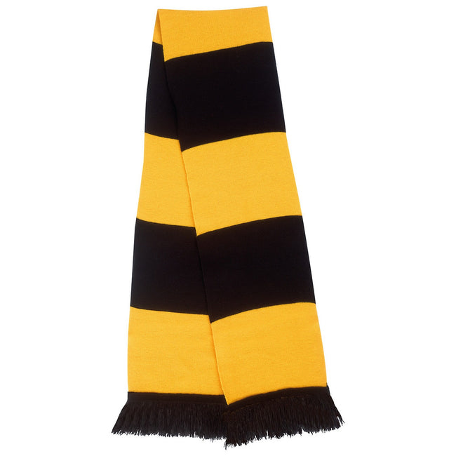 Black-Gold - Front - Result Winter Essentials Team Winter Scarf