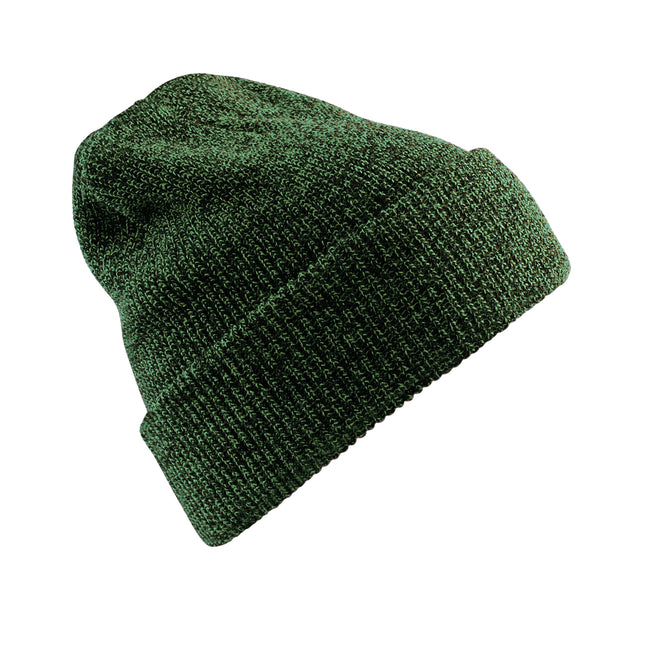 Antique Moss - Front - Beechfield Heritage Heather Beanie