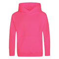 Electric Pink - Front - Awdis Childrens-Kids Electric Hoodie