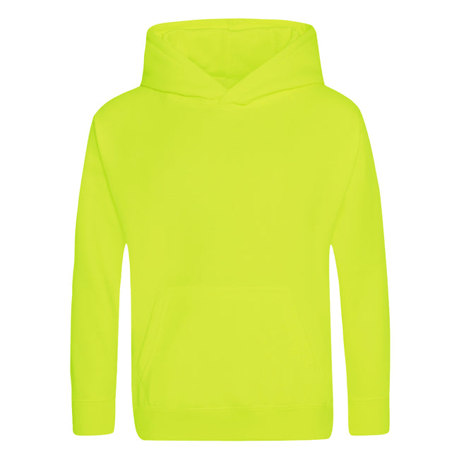 Electric Yellow - Front - Awdis Childrens-Kids Electric Hoodie