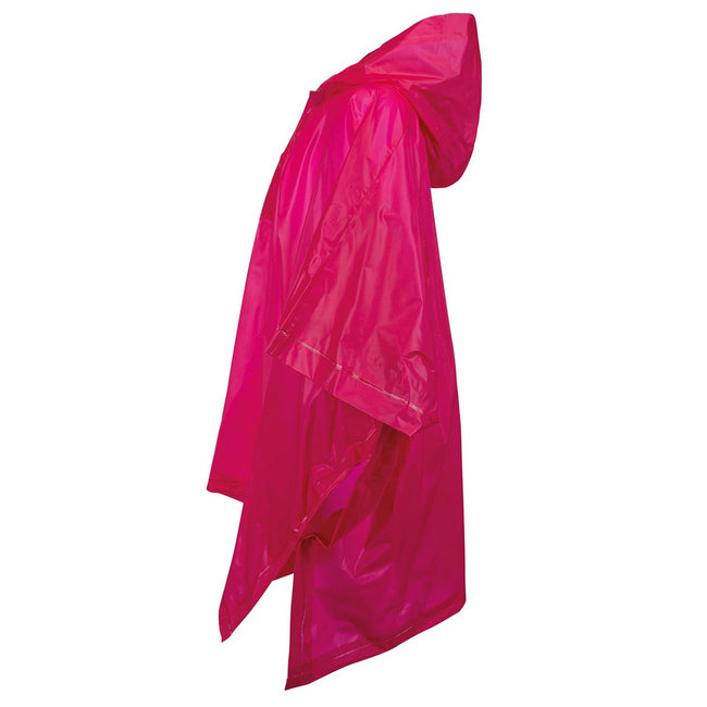 Fuchsia - Side - Splashmacs Childrens-Kids Poncho
