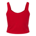 Solid Red - Back - Bella + Canvas Womens-Ladies Spaghetti Strap Tank Top