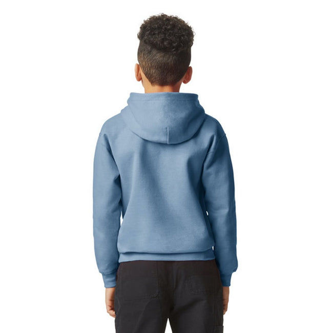 Royal Blue - Side - Gildan Childrens-Kids Softstyle Plain Midweight Hoodie