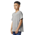 Sporty Grey - Side - Gildan Childrens-Kids Plain Cotton Lightweight T-Shirt