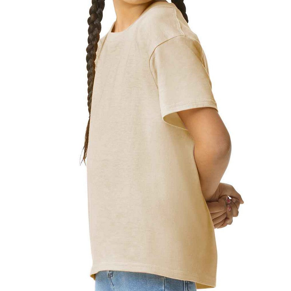 Sand - Side - Gildan Childrens-Kids Cotton Lightweight T-Shirt
