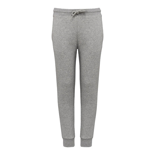 Moon Grey-Heather - Front - Native Spirit Childrens-Kids Eco Friendly Jogging Bottoms