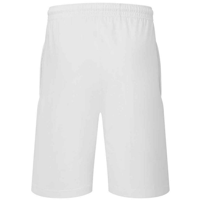 White - Back - Fruit of the Loom Mens Iconic 195 Jersey Shorts