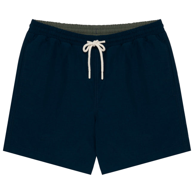 Navy - Front - Native Spirit Mens Swim Shorts