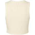 Solid Natural - Back - Bella + Canvas Womens-Ladies Muscles Micro-Rib Tank Top