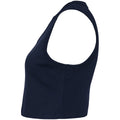 Solid Navy - Side - Bella + Canvas Womens-Ladies Muscles Micro-Rib Tank Top