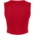 Solid Red - Back - Bella + Canvas Womens-Ladies Muscles Micro-Rib Tank Top