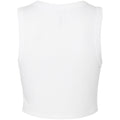 Solid White - Back - Bella + Canvas Womens-Ladies Muscles Micro-Rib Tank Top