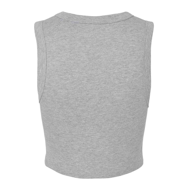 Athletic Heather Grey - Back - Bella + Canvas Womens-Ladies Muscles Micro-Rib Tank Top