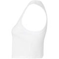 Solid White - Side - Bella + Canvas Womens-Ladies Muscles Micro-Rib Tank Top