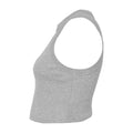 Athletic Heather Grey - Side - Bella + Canvas Womens-Ladies Muscles Micro-Rib Tank Top