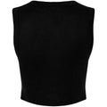 Solid Black - Back - Bella + Canvas Womens-Ladies Muscles Micro-Rib Tank Top