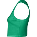 Solid Kelly Green - Side - Bella + Canvas Womens-Ladies Muscles Micro-Rib Tank Top