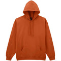 T Orange - Front - Gildan Mens Midweight Soft Touch Hoodie