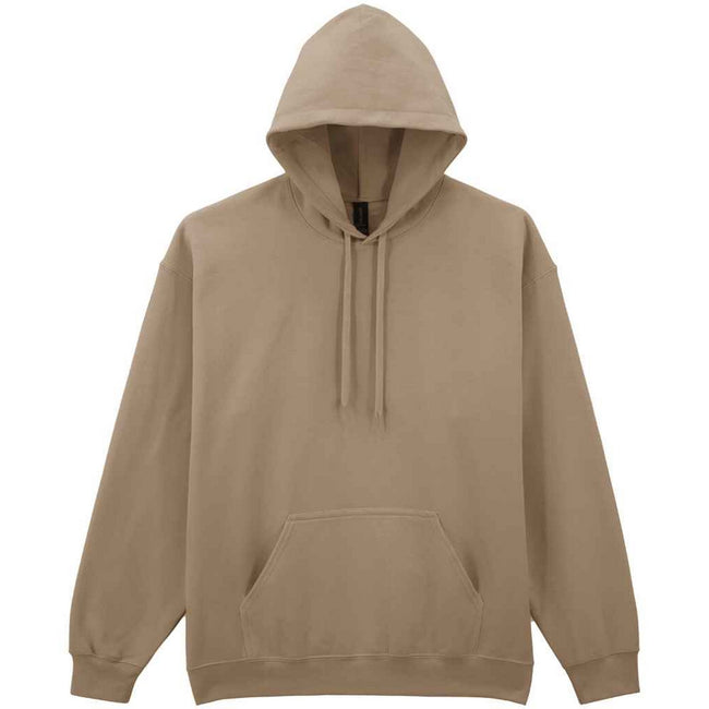 Brown Savana - Front - Gildan Mens Midweight Soft Touch Hoodie