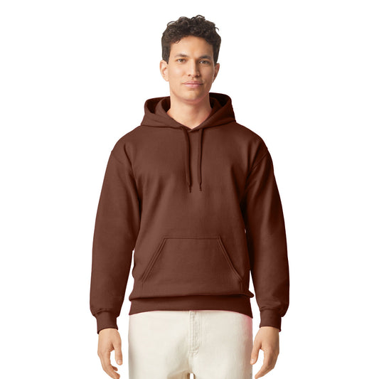 Cocoa - Front - Gildan Mens Midweight Soft Touch Hoodie