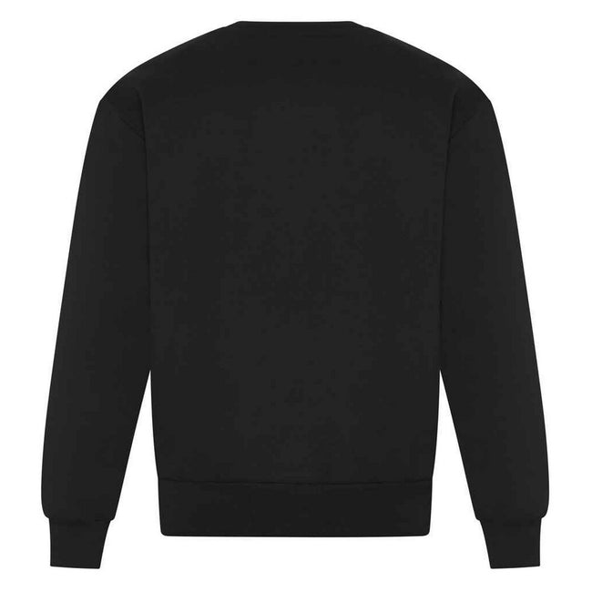 Deep Black - Back - Awdis Unisex Adult Signature Heavyweight Sweatshirt